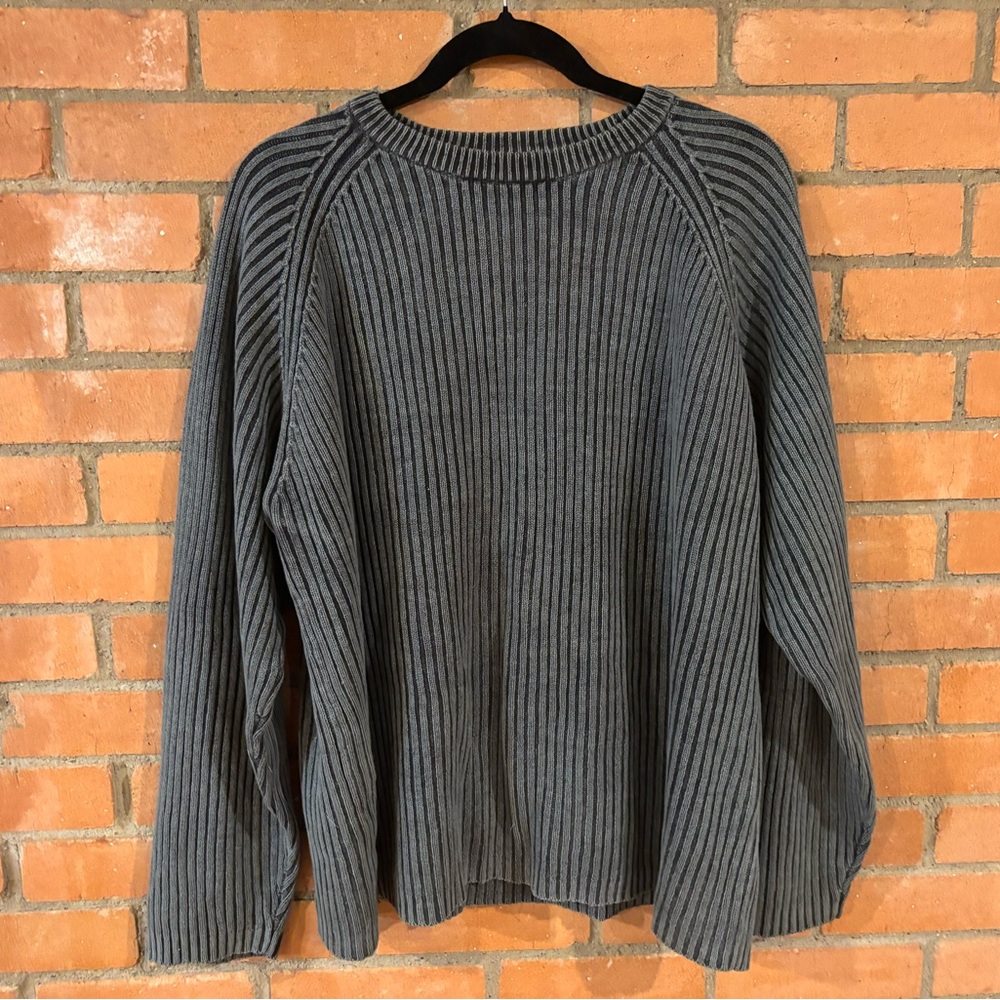 Gray 2000s Concrete brand ribbed sweater